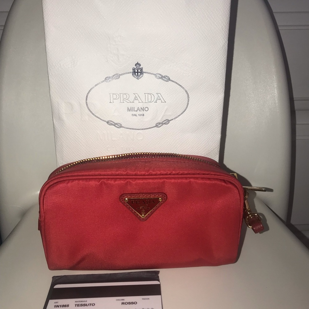 PRADA wristlet pouch